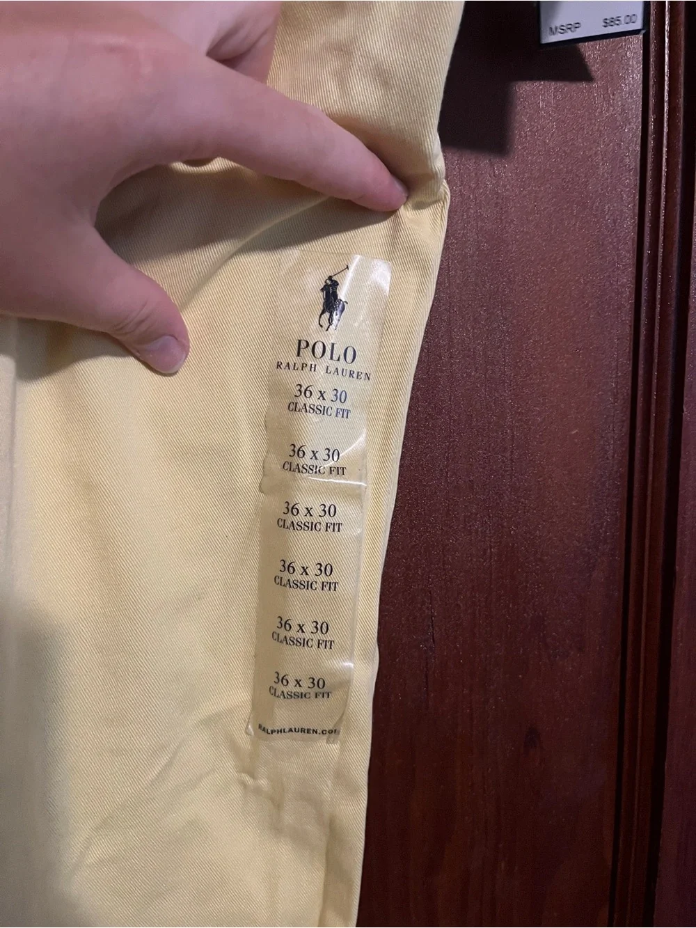 Polo by Ralph Lauren Light Yellow Men's Chino Pants